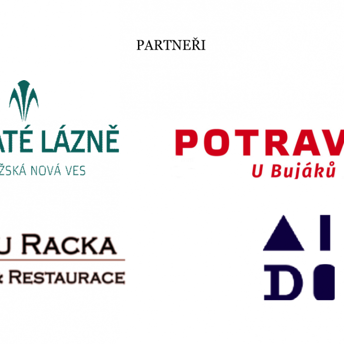 Partneři Adventního večera 2019 - Sirnaté lázně, Hotel U Racka, Potraviny U Bujáků, AIDO