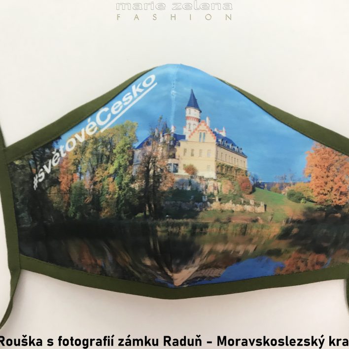 Rouška s fotografií pro Moravskoslezský kraj - Marie Zelena Fashion a CzechTourism