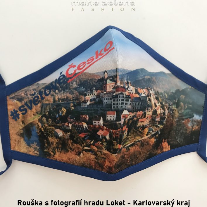 Rouška a sfotografií pro Karlovarský kraj - Marie Zelena Fashion a CzechTourism