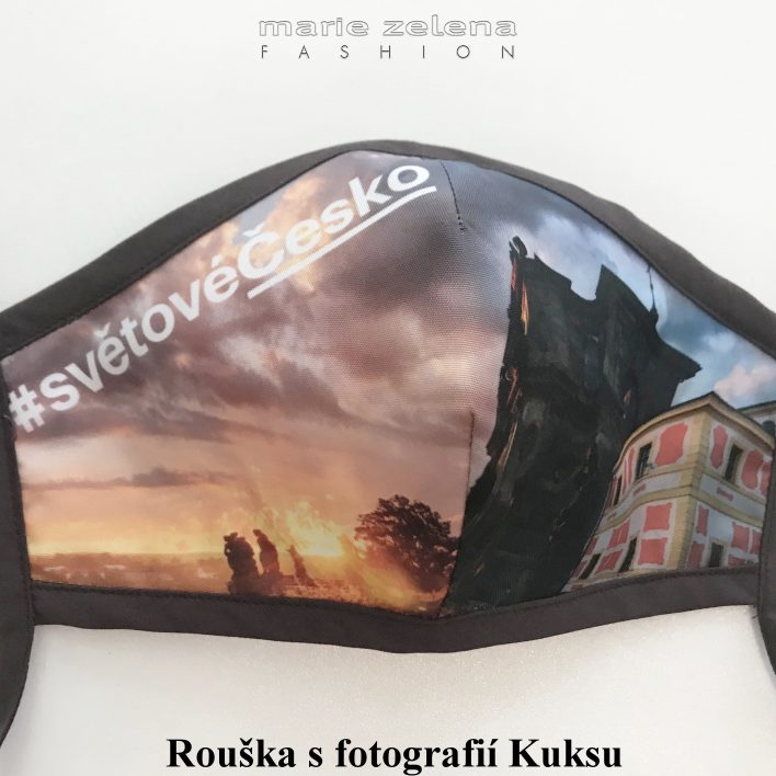 Rouška pro paní ministryni Kláru Dostálovou - Marie Zelena Fashion a CzechTourism