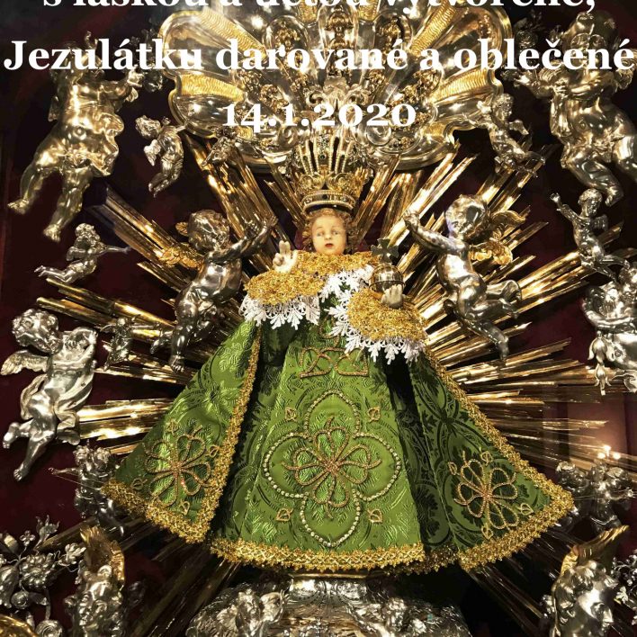 Šaty pro Pražské Jezulátko od Marie Zelené