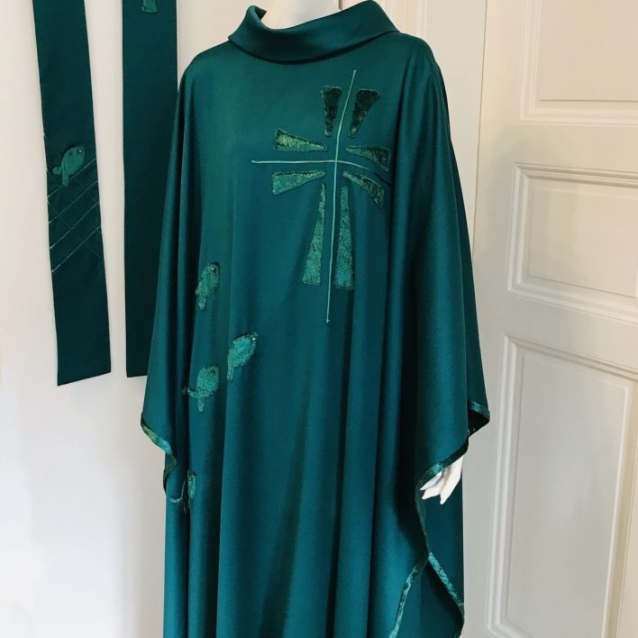 Kněžský zelený ornát a štóla - Marie Zelena Fashion